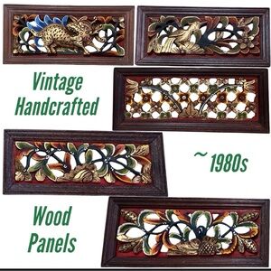 VTG Thailand - Hand-Crafted Wood Panels 1980’s